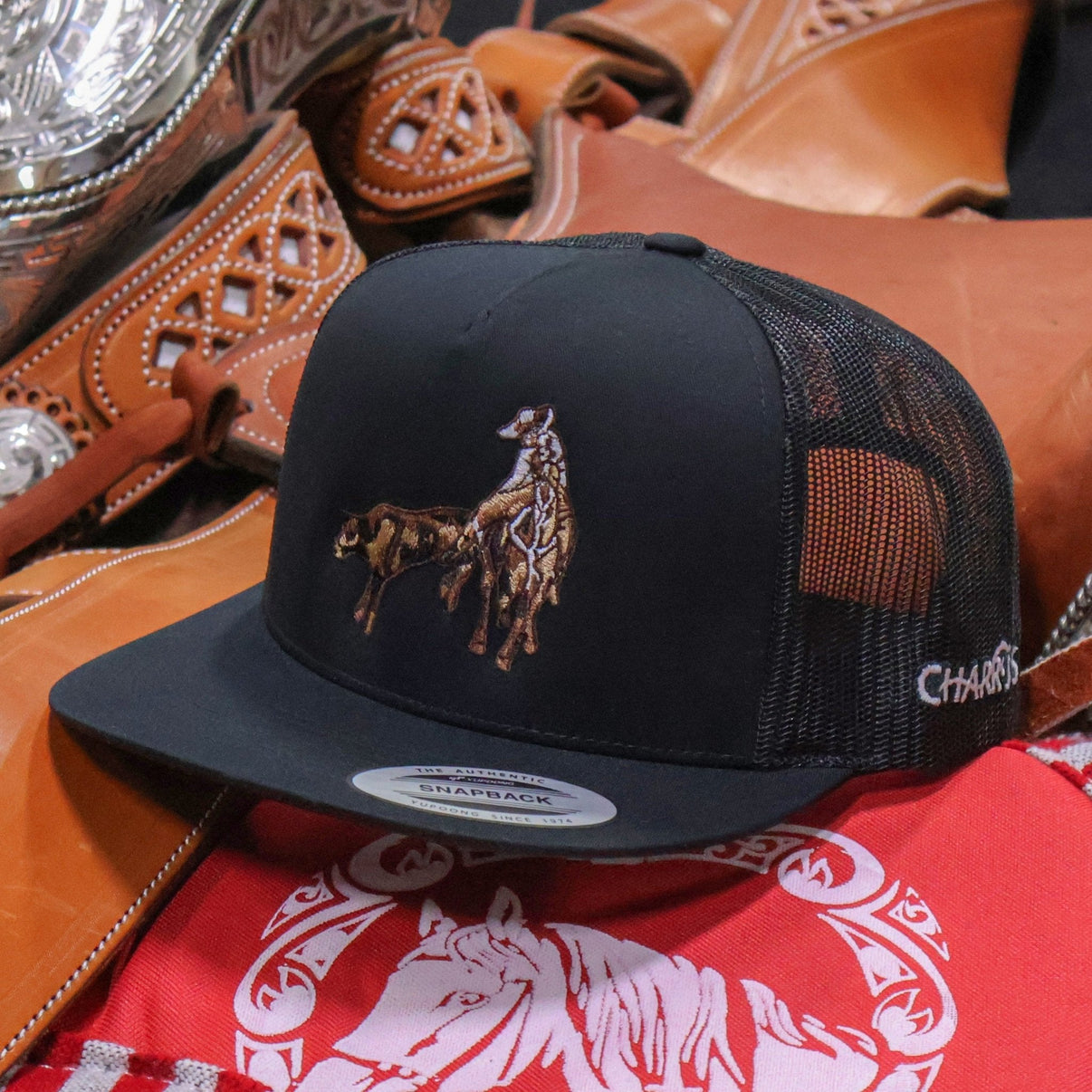 Black Charros Original Colas Hat - M - Royal Saddles - Charros Original Hats