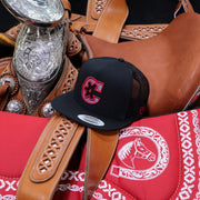 Black Charros Weave Trucker Cap - M - Royal Saddles - Charros Original Hats