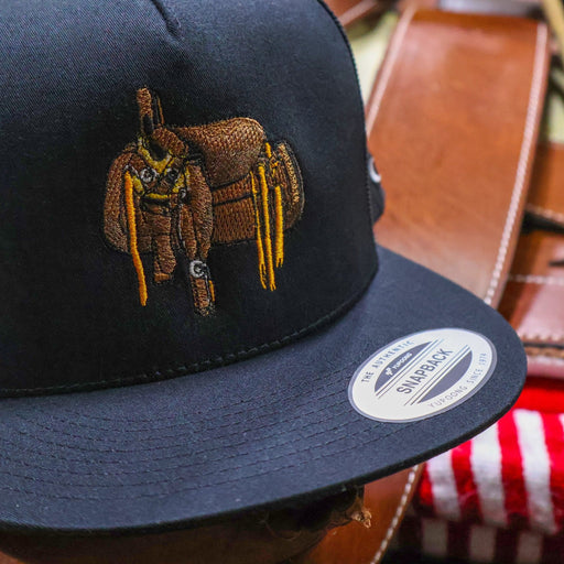 Black Escaramuza Albarda Snapback - M - Royal Saddles - Charros Original Hats