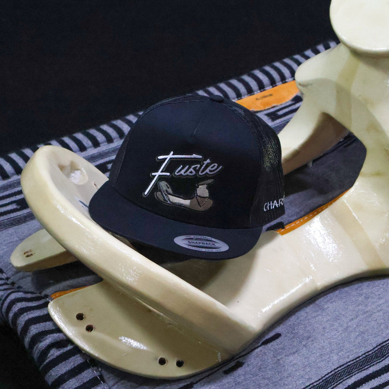 Black "Fuste" Original Trucker Hat - M - Royal Saddles - Charros Original Hats