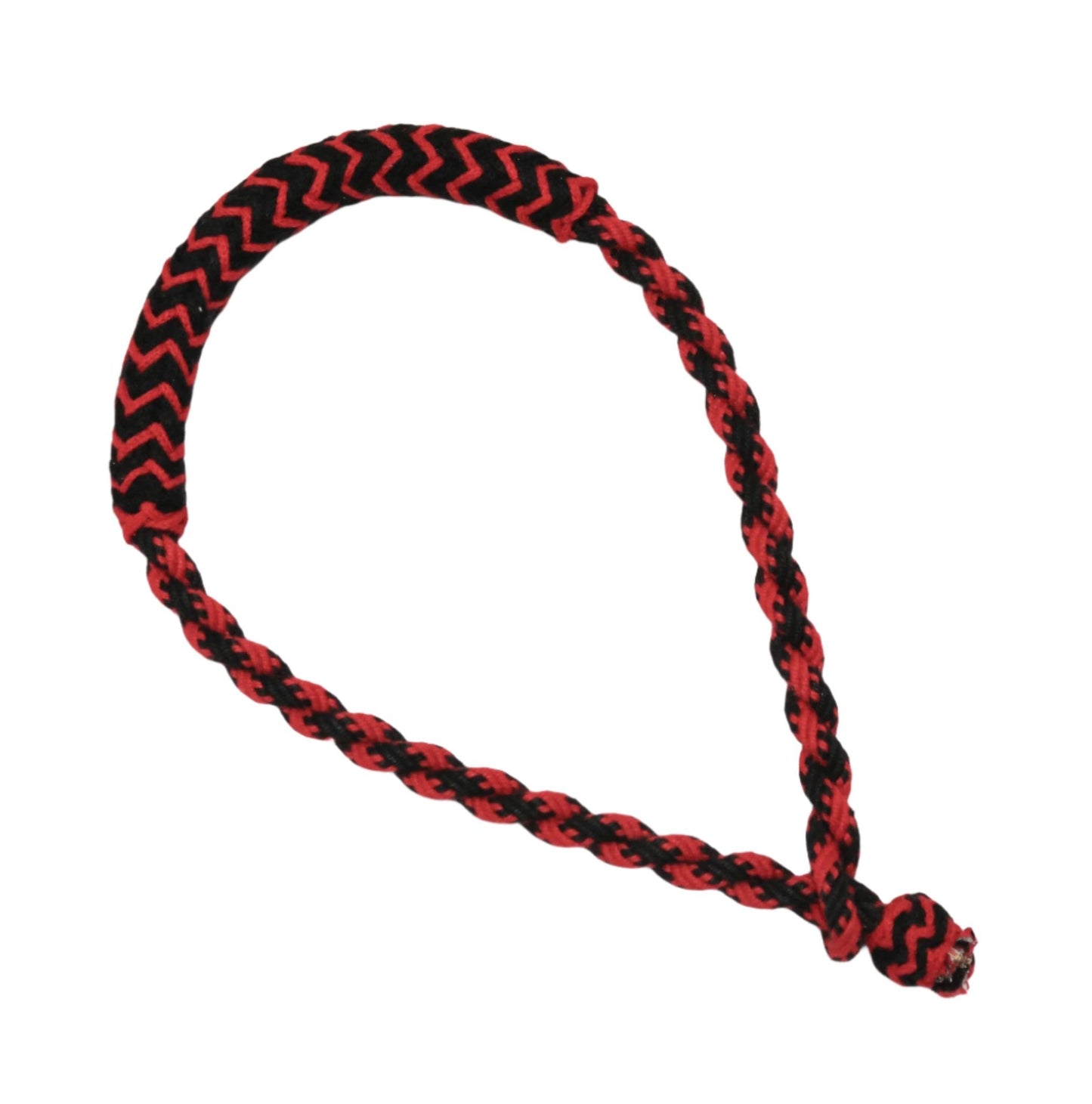 Bosal Charro Algodon Rojo Bosal Black Braided Cotton - M - Royal Saddles - Charro Bozal