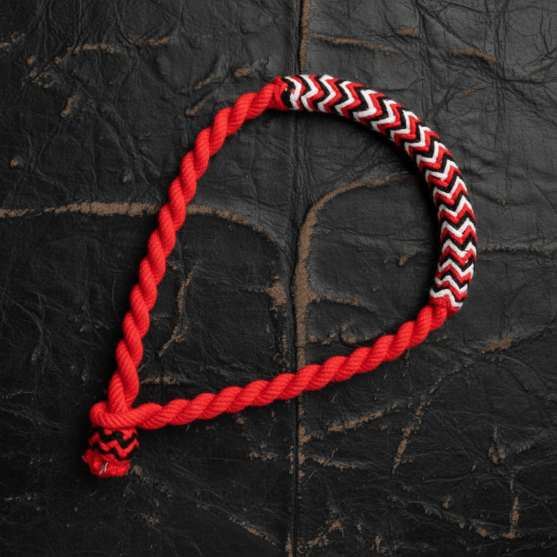 Bosal Charro Red Rojo Algodon Trenzado Horse Cotton Braided - M - Royal Saddles - Charro Bozal