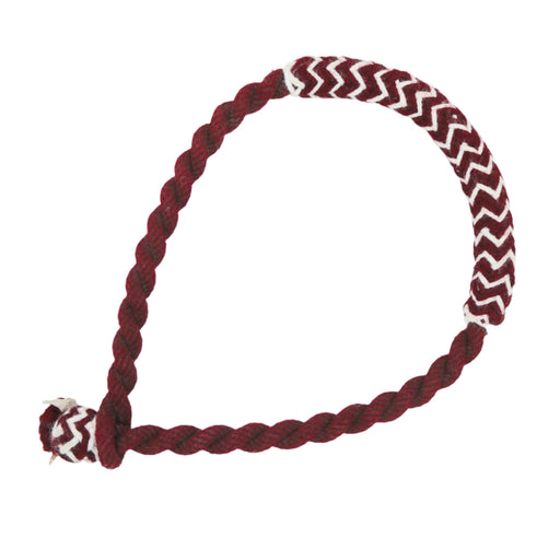 Bosal Maroon Vino Algodon Trenzado Horse Cotton Bosal - M - Royal Saddles - Charro Bozal