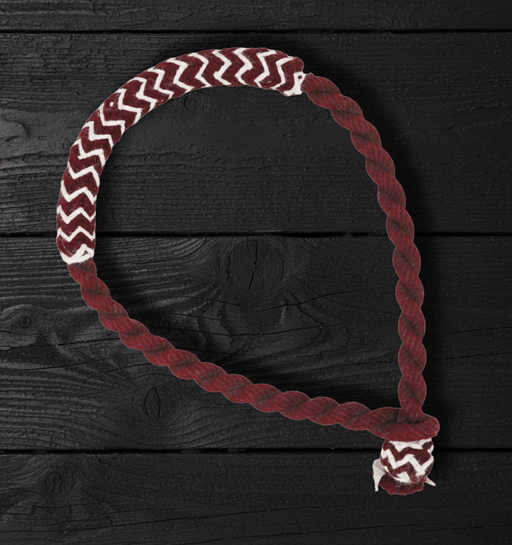 Bosal Maroon Vino Algodon Trenzado Horse Cotton Bosal - M - Royal Saddles - Charro Bozal