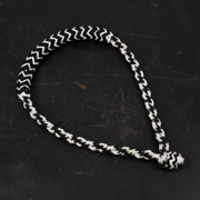 Bosal Negro/Blanco Trenzado Horse Cotton Braided Bosal Black/White - M - Royal Saddles - Charro Bozal