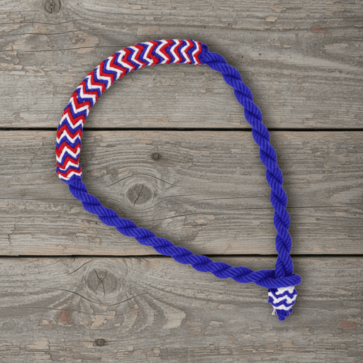 Bosal Neon Azul Charro Algodon Horse Cotton Braided Bosal - M - Royal Saddles - Charro Bozal