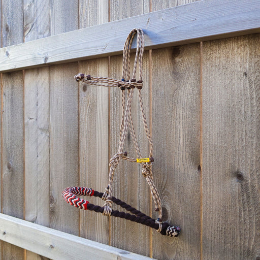 Braided Bosal Brown Tan Bosal Charro Trenzado Horse - M - Royal Saddles - Charro Bozal