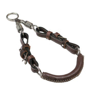 Brown Charro Bosal De Tijeras Leather Training Bosal - M - Royal Saddles - Charro Bozal