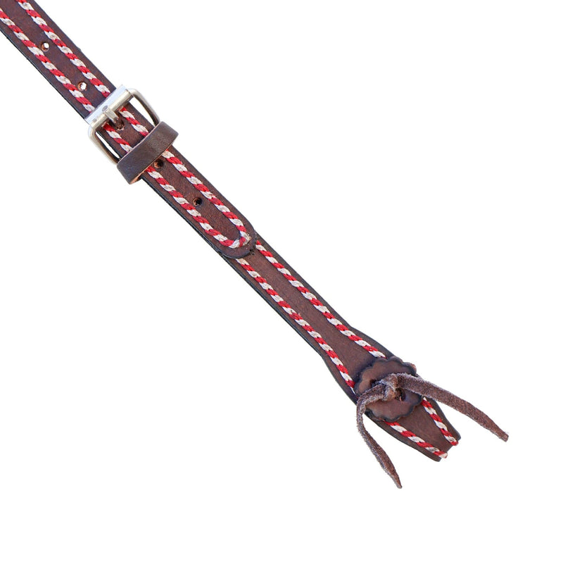 Brown Charro Hand Stitched Headstall Cabezada - M - Royal Saddles - Charro Headstalls/Cabezada