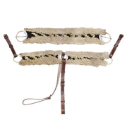 Brown Charro Pechera Breastcollar Borrega 34.5" Cinch - M - Royal Saddles - Charro Breastcollar/Pechera