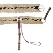 Brown Charro Pechera Breastcollar Borrega 34.5" Cinch - M - Royal Saddles - Charro Breastcollar/Pechera