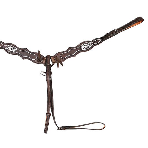 Brown Pecho - Pretal Vaqueta Para Caballo - M - Royal Saddles - Charro Breastcollar/Pechera