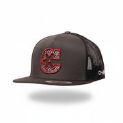 "C" Charcoal Charros Original Snapback - M - Royal Saddles - Charros Original Hats