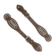 Cafe Correones Espuelas Piteados Charro Spur Straps - M - Royal Saddles - Charro Spurs Strap