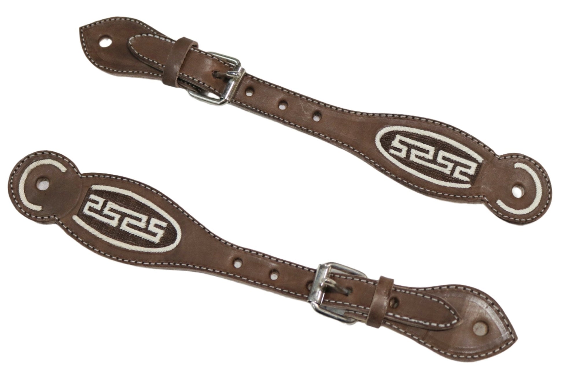 Cafe Correones Espuelas Piteados Charro Spur Straps - M - Royal Saddles - Charro Spurs Strap