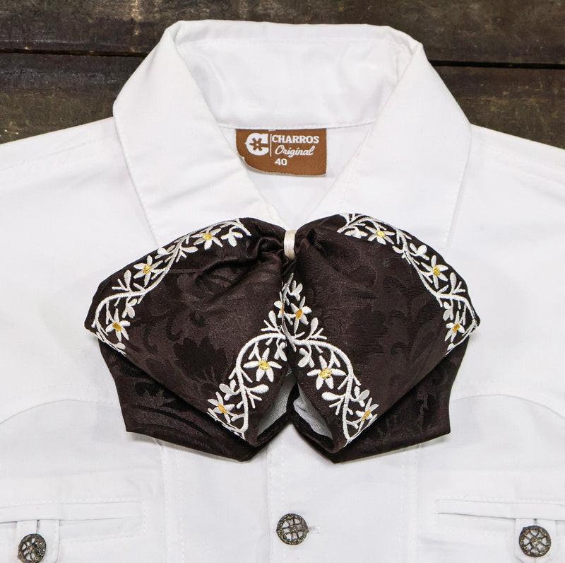 Cafe Mono Mexican Charro Flor Camisa Charra - M - Royal Saddles - Monos Charros