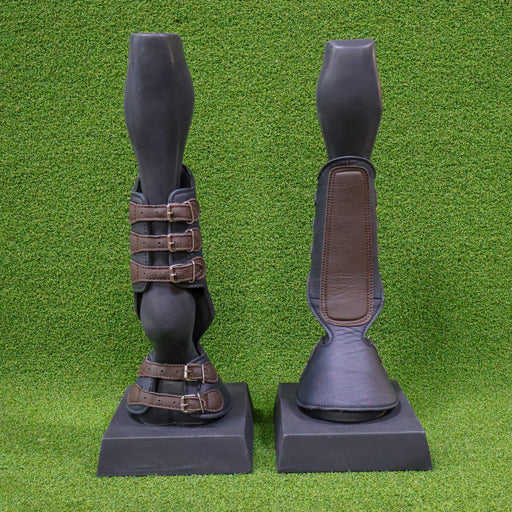 Canilleras Black Charro Horse Boots Horse Protectors - M - Royal Saddles - Horse Gear