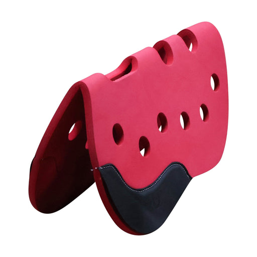 Carona Charra Roja Cola Pato Horse Saddle Pad - M - Royal Saddles - Charro Pads/Caronas