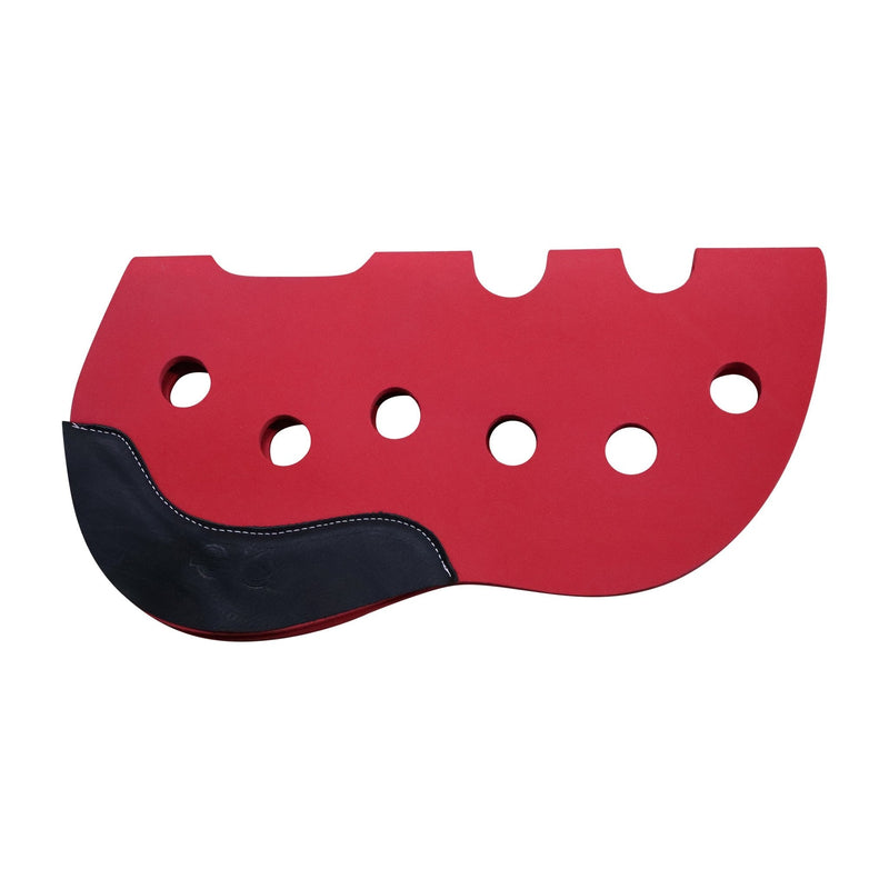 Carona Charra Roja Cola Pato Horse Saddle Pad - M - Royal Saddles - Charro Pads/Caronas
