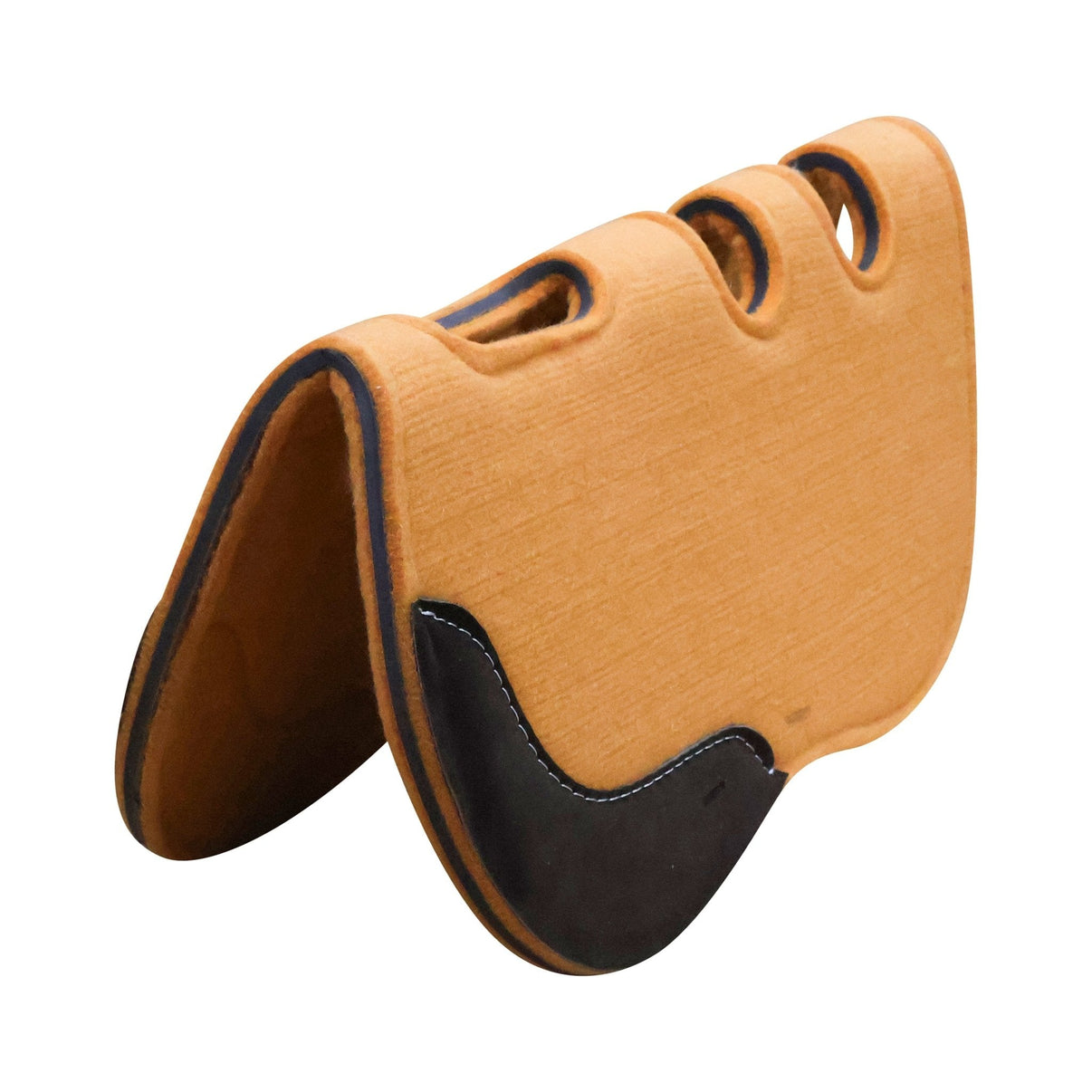 Carona Cola de Pato Amarilla Doble Fieltro Ortopedica Pad - M - Royal Saddles - Charro Pads/Caronas