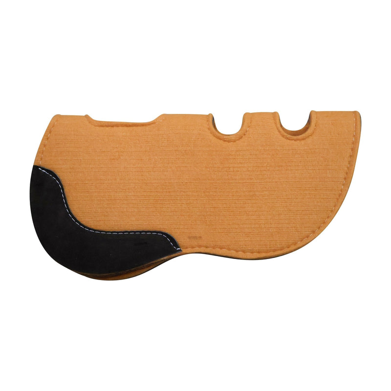 Carona Cola de Pato Amarilla Doble Fieltro Ortopedica Pad - M - Royal Saddles - Charro Pads/Caronas