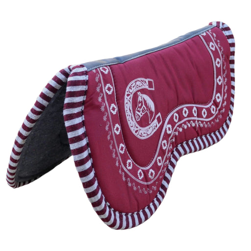 Selle Charro Mexicaine 36 Pouces - Rouge Et Noir, Avec Tourte