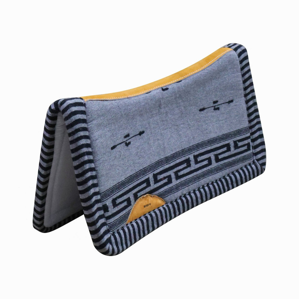 Carona Gris Charra Algodon Horse Saddle Pad - M - Royal Saddles - Charro Pads/Caronas