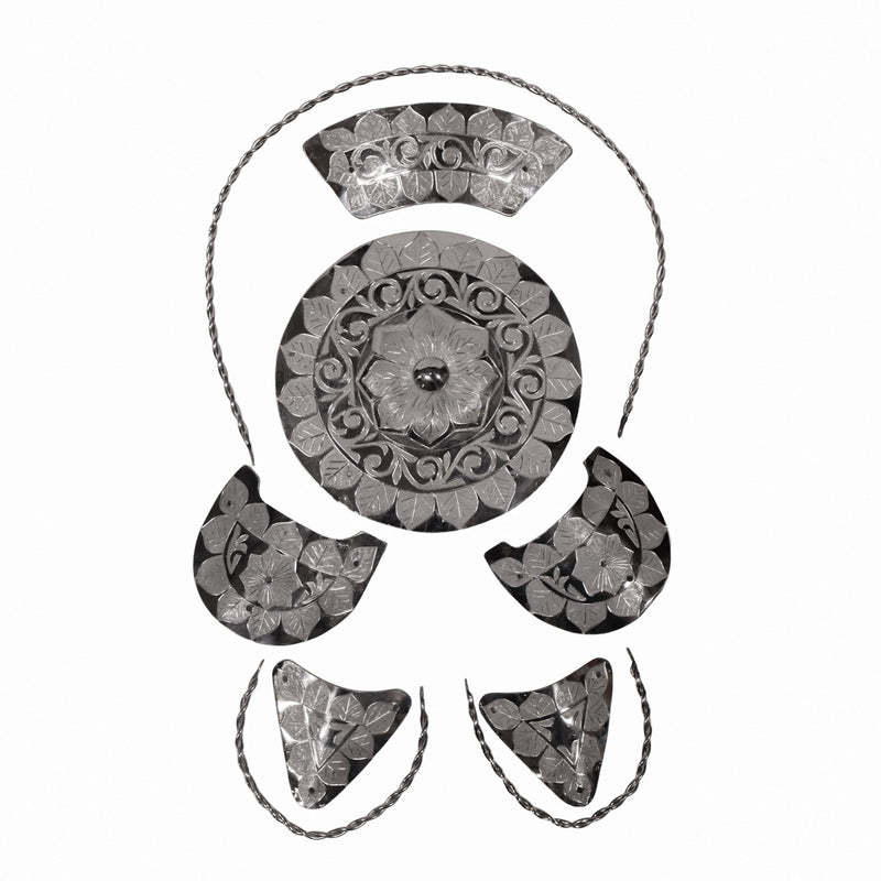 Charra Fuste Tree Herraje Acero Montura - M - Royal Saddles - Charro Saddle Parts