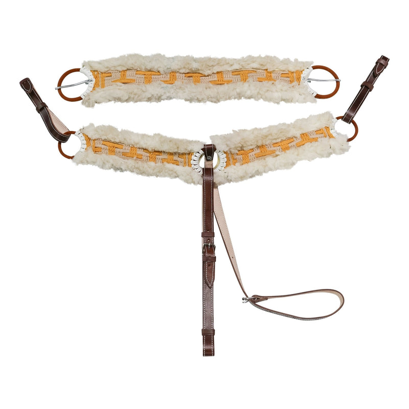 Charro 33.5" Cinch Borrega Pechera Wool Breastcollar - M - Royal Saddles - Charro Breastcollar/Pechera