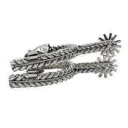 Charro Acero Fina Spurs Espuelas Coleadero Lienzo - M - Royal Saddles - Charro Spurs/Espuelas