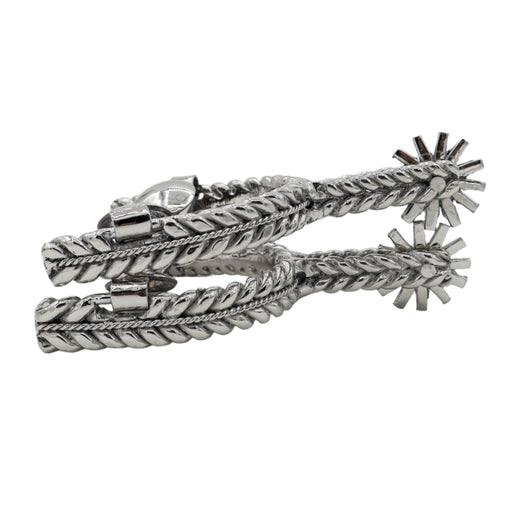 Charro Acero Fina Spurs Espuelas Coleadero Lienzo - M - Royal Saddles - Charro Spurs/Espuelas