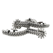 Charro Acero Fina Spurs Espuelas Coleadero Lienzo - M - Royal Saddles - Charro Spurs/Espuelas