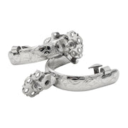 Charro Acero Spurs Espuelas Charras Diseno - M - Royal Saddles - Charro Spurs/Espuelas
