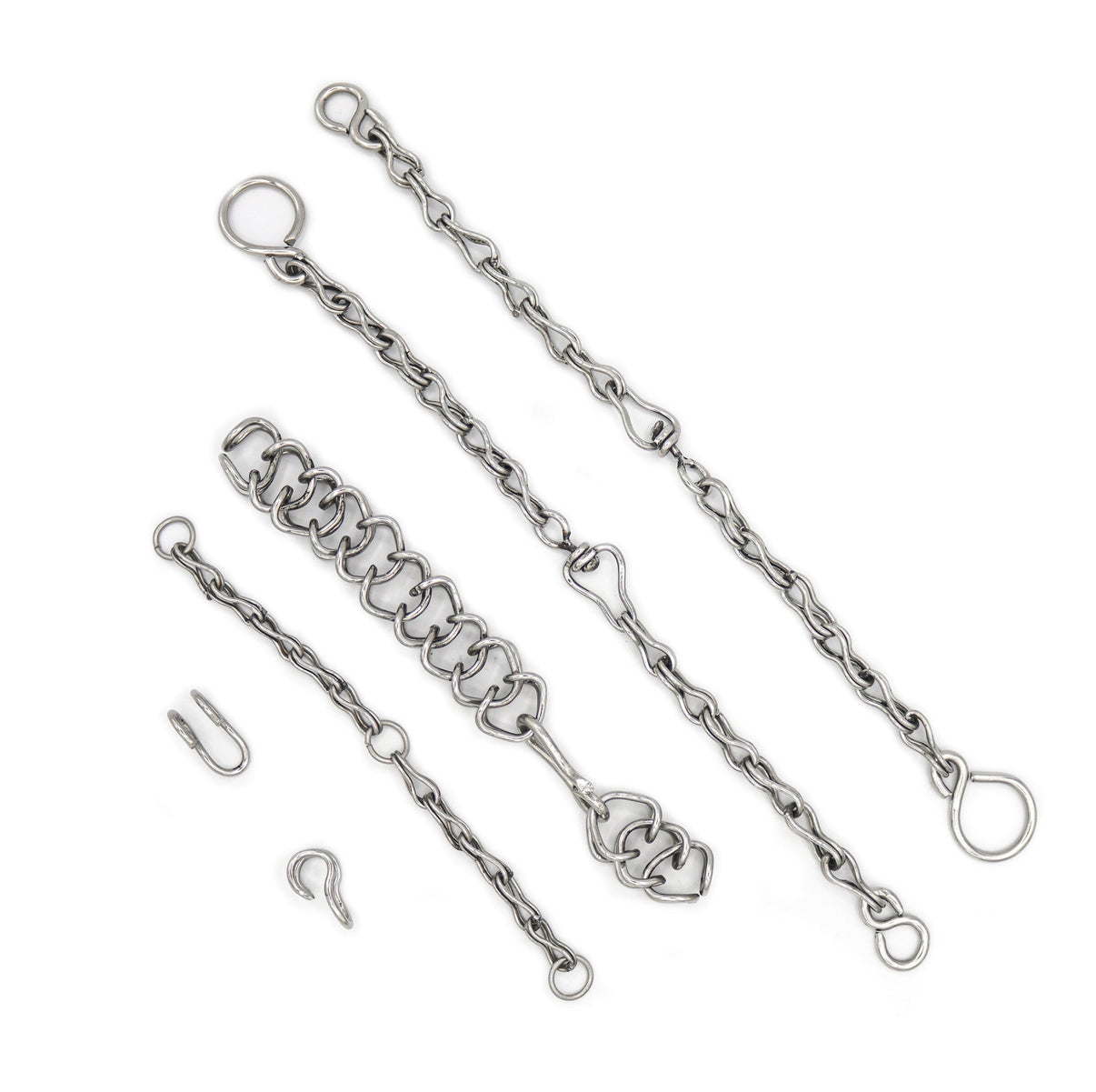Charro Bit Chains Juego De Cadenillas Completo Para Freno Charro - M - Royal Saddles - Charro Bits/Frenos