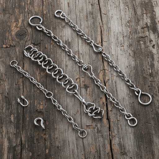 Charro Bit Chains Juego De Cadenillas Completo Para Freno Charro - M - Royal Saddles - Charro Bits/Frenos