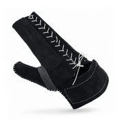 Charro Black Glove Large Manilla Charra Para Piales Gamuza - M-Royal Saddles - Ropes/Sogas