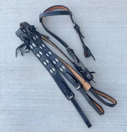 Charro Black Pecho Pretal Cabezada Resacada - M - Royal Saddles - Charro Breastcollar/Pechera