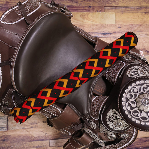 Charro Black Sarape Montura Fino Saddle - M - Royal Saddles - Sarapes