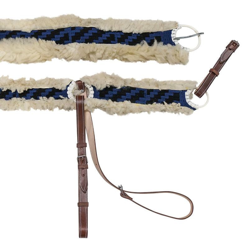 Charro Borrega Pecho Pretal Wool 34.5" Cincho - M - Royal Saddles - Charro Breastcollar/Pechera