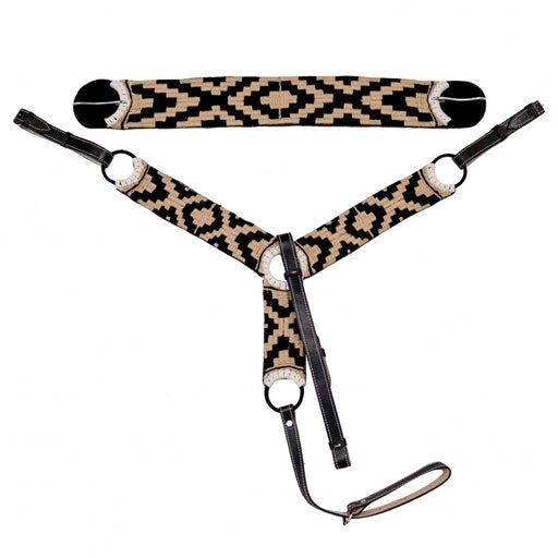 Charro Breastcollar/ 34.5" Cincho Set Pechera Charra Cafe - M - Royal Saddles - Charro Breastcollar/Pechera