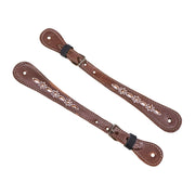 Charro Brown Pintada Spur Straps Correnos Charros - M - Royal Saddles - 