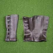 Charro Brown Polainas Espanolas Para Montar Leather Half Chaps - M - Royal Saddles - Charro Polainas/Chaps