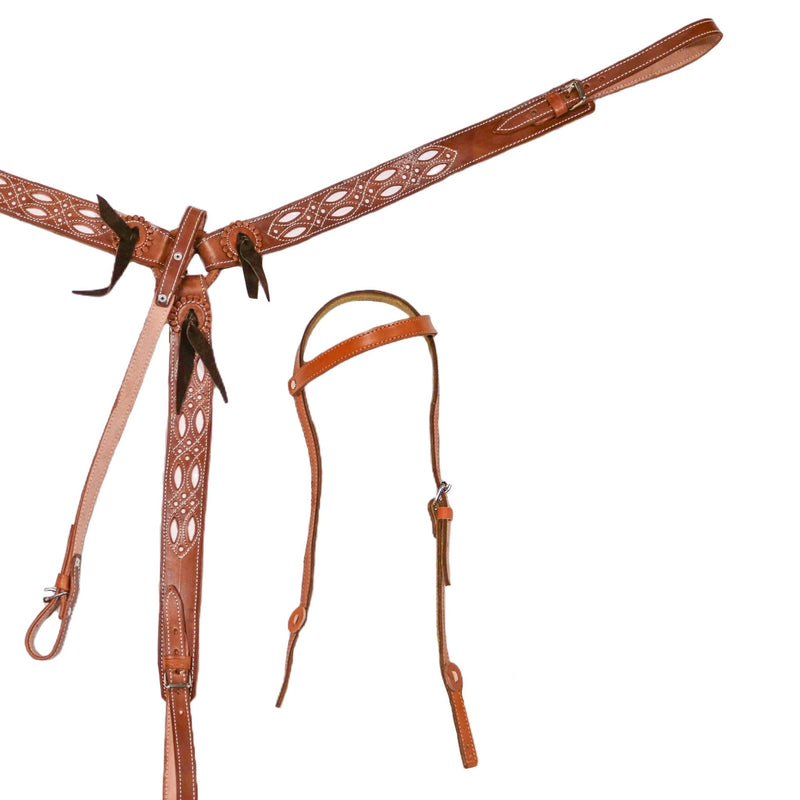 Charro Chedron Pechera Breastcollar Resacada Horse - M - Royal Saddles - Charro Breastcollar/Pechera