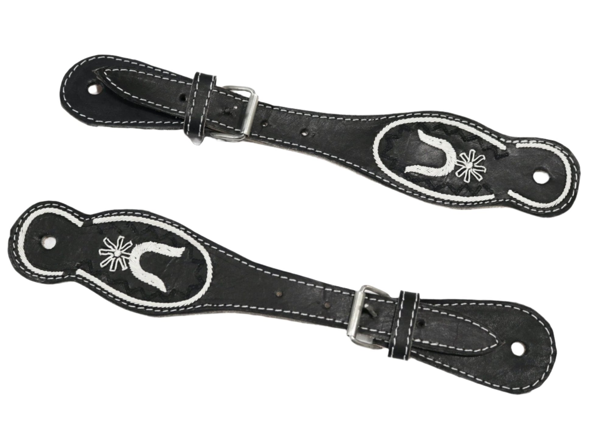 Charro Correones Espuelas Piteados Correas Spurs Straps - M - Royal Saddles - Charro Spurs Strap