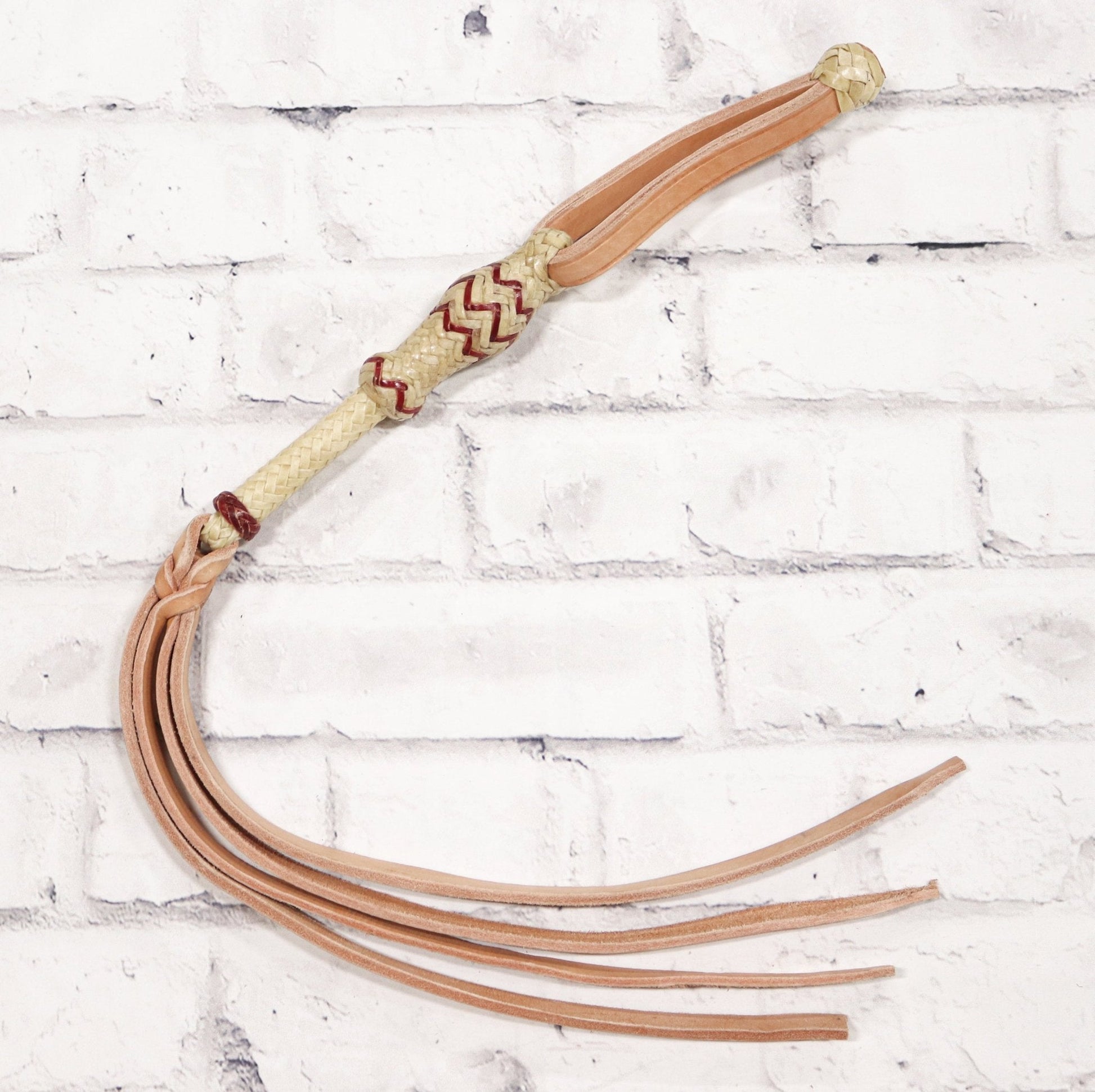 Charro Cuarta Cuero Crudo Rawhide Cowboy Quirt - M - Royal Saddles - Charro Whips/Cuartas