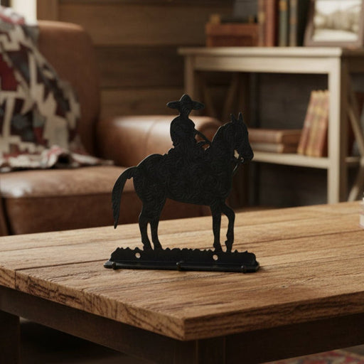 Charro Engraved Free Standing Metal Decor Lienzo Charreria - M - Royal Saddles - Decor & Gifts