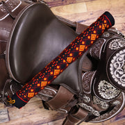 Charro Fino Dark Blue Diseno Sarape Saddle - M - Royal Saddles - Sarapes