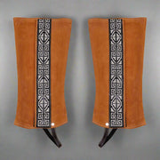 Charro Greca Miel Polainas Mexican Chaps - M - Royal Saddles - Charro Polainas/Chaps