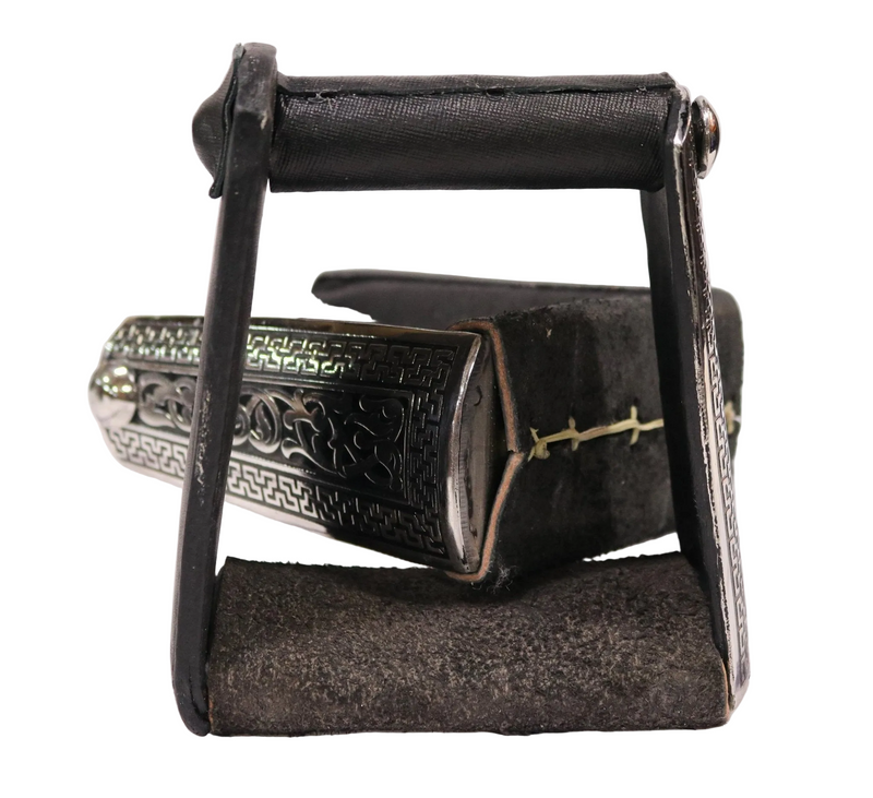 Charro Greca Stirrups Estribos Acero Inoxidable