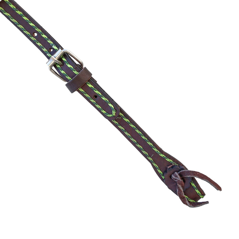 Charro Hand Stitched Cafe Headstall Cabezada - M - Royal Saddles - Charro Headstalls/Cabezada